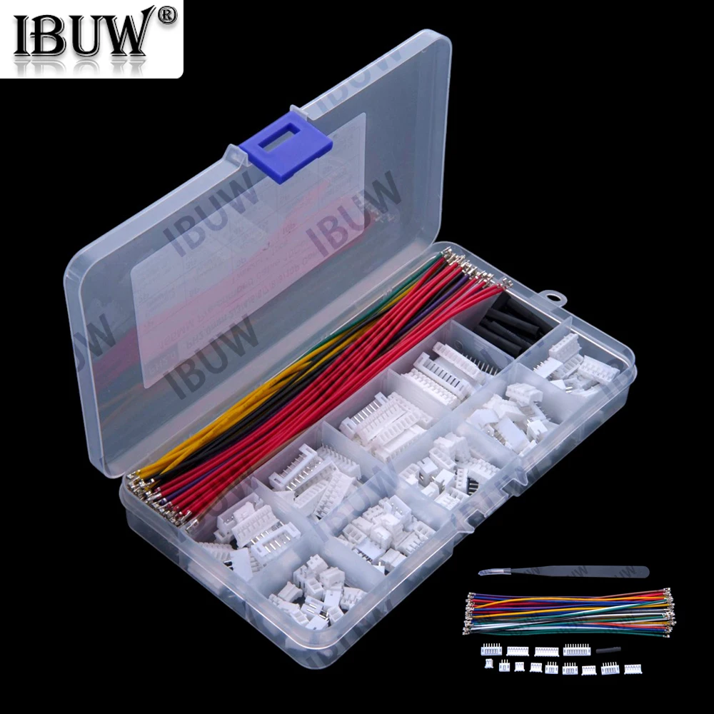 2.0mm PH 2-10Pin Connector Socket Kit with Pre-Crimped Soft silicone Wire 2/3/4/8/9/10 Pin Housing Male Female JST Adapter Cable