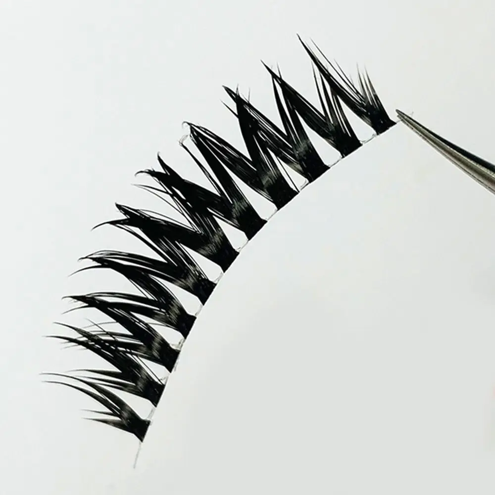 5 أزواج جديدة شفافة غير مرئية لاش ينبع الرموش الصناعية مريحة طويلة الأمد جلدة العنقودية لينة رموش ماكياج العين #5