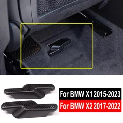 Para BMW X1 F48 X2 F39 X1 U11 Accesorios del asiento trasero de la rejilla de ventilación de aire cubierta del piso AC Outlet Protector 2015-2023