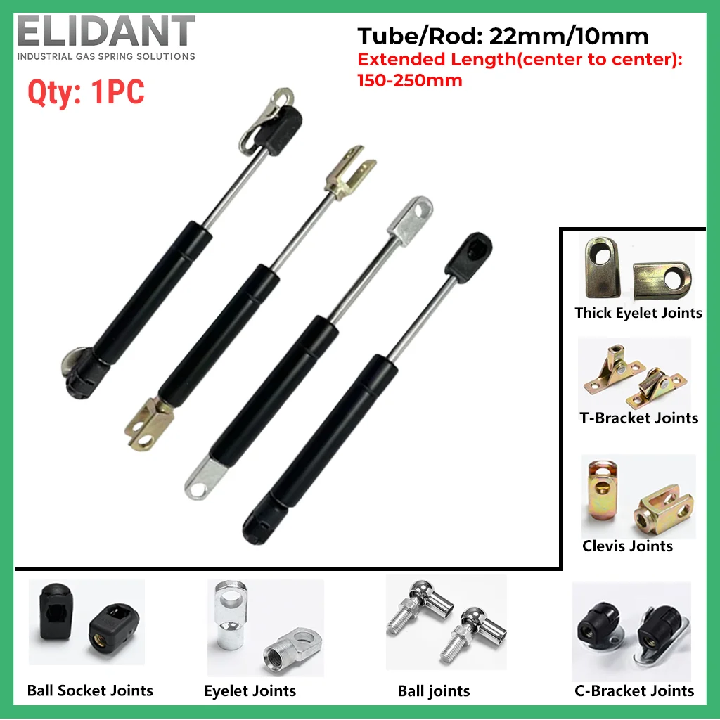 

1 шт. 500/600N 150-250 мм универсальные газовые стойки амортизаторы для автофургонов окон шкаф газовые петли скамейки ящик для инструментов покрытие для хранения