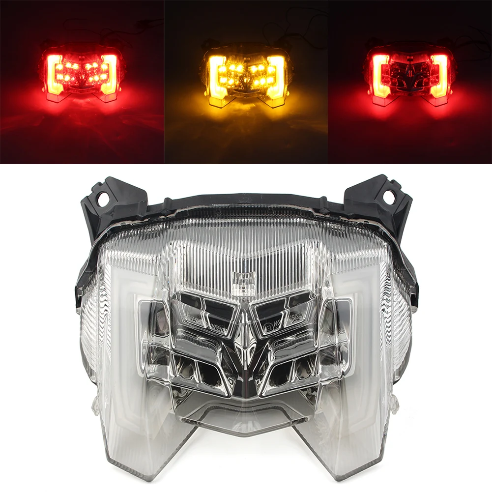 

MT09 Motorcycle Taillight Rear Turn Signal Lamp Light for Yamaha MT-09 2017 2018 2019 2020 Transparent