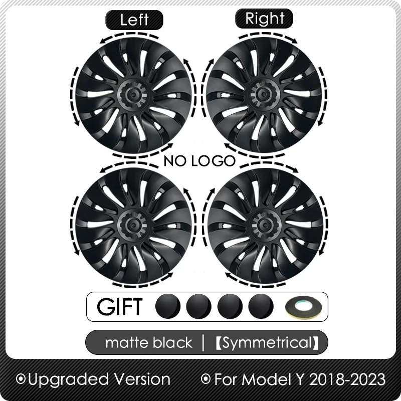 4 Stuks/1 Stuks Wieldoppen Prestatie Auto Vervangers Hub Cap Full Velg Cover Accessoires Voor Tesla Model Y 19 Inch Wieldop 2024