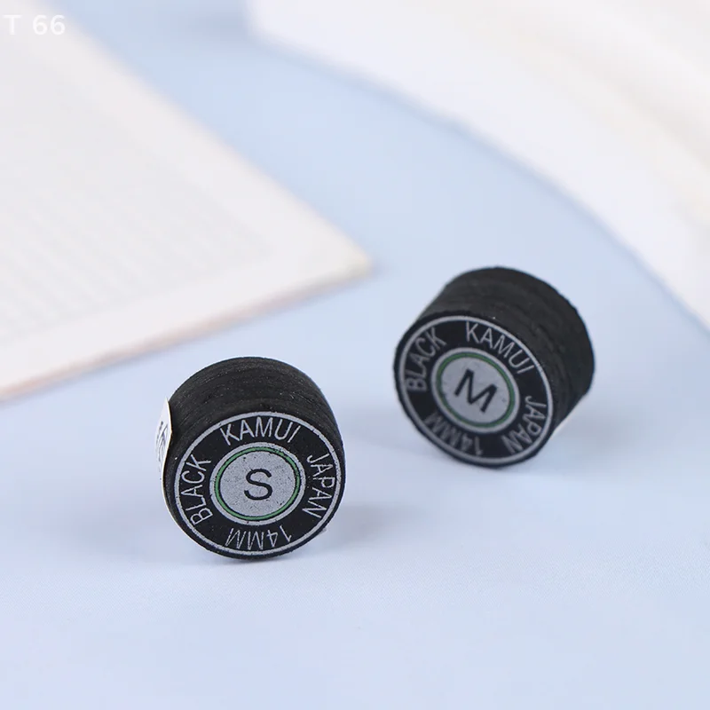 1 unidad de cabezas de billar de 14mm, cabezas duras y suaves SS/S/M/H, cabezas multicapa, cabeza de taco de nueve bolas profesional de lujo de oro negro