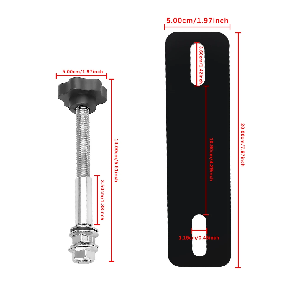 Car Mounting Pins Base Plates Kits Universal For Recovery Tracks with 4.72