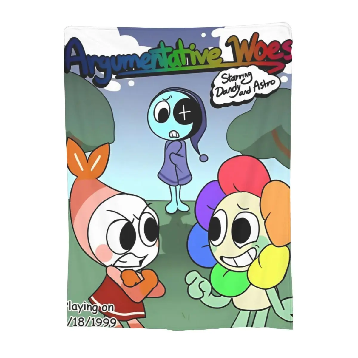 Dandy's World Blanket الفانيلا مضحك الدافئة رمي البطانيات للبنين بنات هدية عيد ميلاد أريكة سرير المنزل الصيف