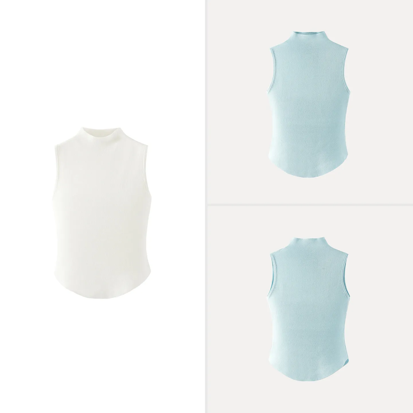 Pure Color Stand Collar Sleeveless Knitted Sweater Women's Fashion Autumn 2026 New Style Versatile Individualized Knitwear