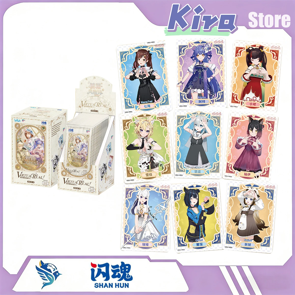 shiningsoul-virtuareal-virtual-idol-wonderland-package-carte-da-collezione-regalo-a-sorpresa-giocattoli-di-design-nuova-uscita