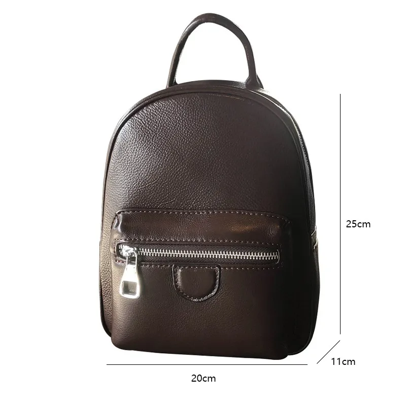 Johnature Versatile Genuine Leather Women Bag Small Backpack 2024 New Leisure Solid Color Natural Cowhide Travel Backpacks