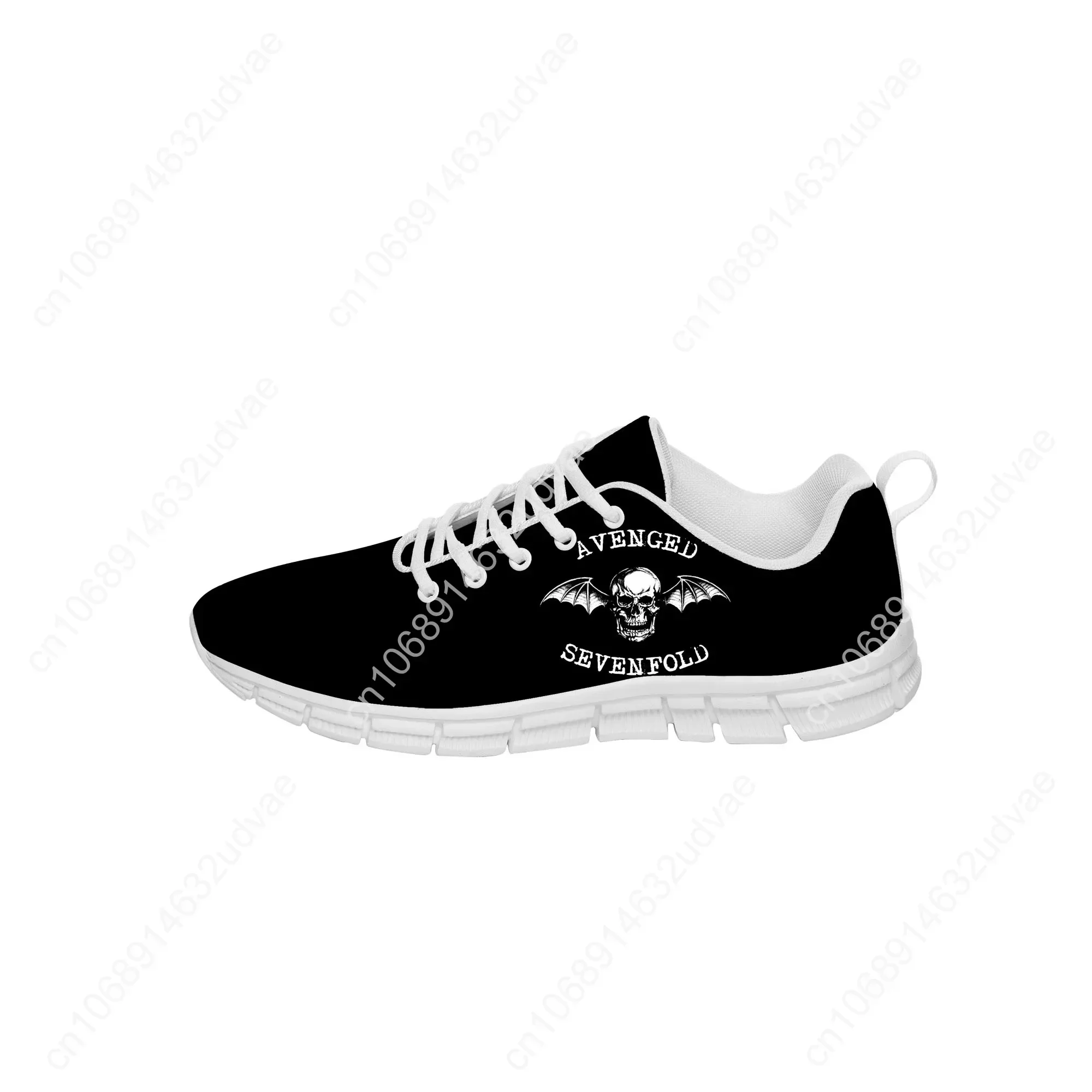 Chaussures de course légères en toile pour hommes et femmes, baskets Avenged Sevenfold A7X, chaussures de gril décontractées pour adolescents, chaussures blanches imprimées en 3D