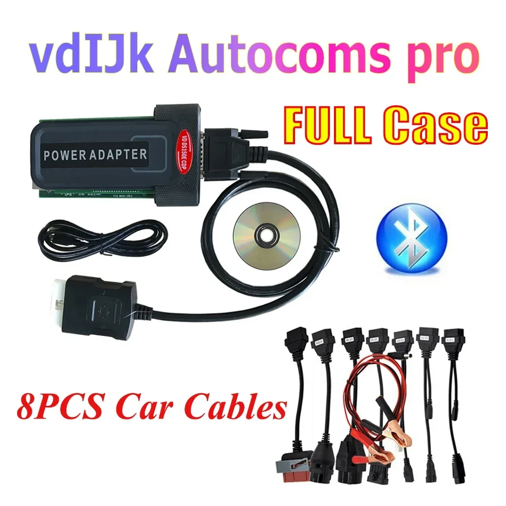 2024 جديد Obd2 الماسح الضوئي 2021.11 Keygen Vd DS150E Cdp VdIJk Autocoms Pro بلوتوث TNESF DELPHIS ORPDC أدوات تشخيص شاحنة السيارة
