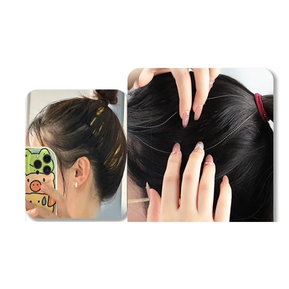 Synthetic Hair Bun ExtensionsBall Head Wig Hair Bag Grapefruit Peel Lazy Hair Magic Tool Increase Hair Volume Fluffy Hair Tie