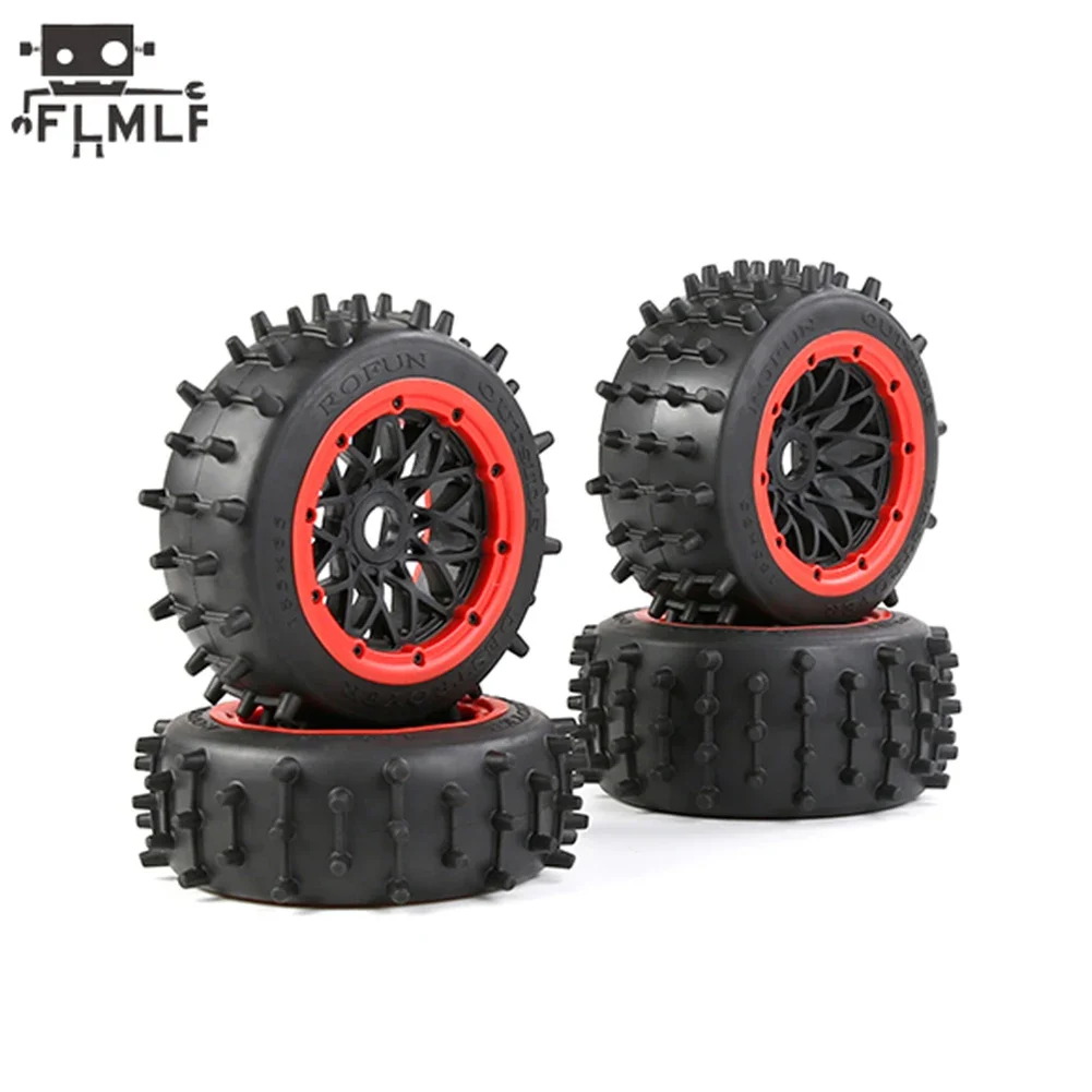 Rc Auto Grote Nagel Band Hoge Prestaties Achter- of Voorwiel Band Set voor 1/5 HPI ROFUN BAHA ROVAN KM BAJA 5B SS Buggy Truck Onderdelen