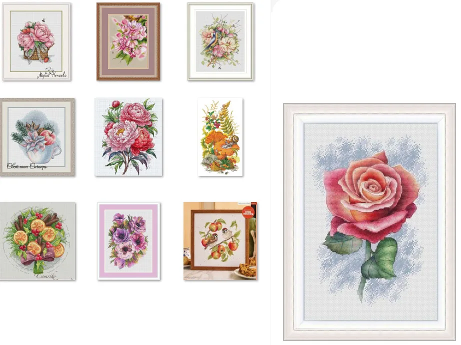 Citrus Cinnamon Bouquet 35-35 cross stitch Kit  14CT Embroidery Full Embroidery Cotton Cross Stitch Set Thread 14CT