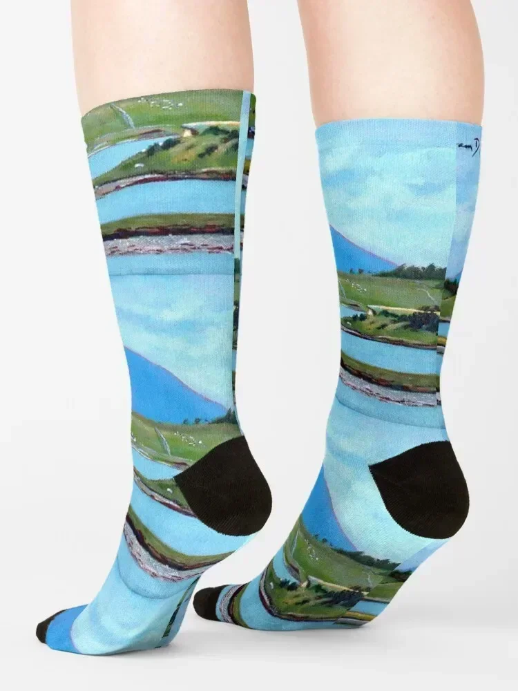 كلو باي، نيفين (مقاطعة مايو، أيرلندا) جوارب أرضية للرجال من القطن عالي الجودة جوارب أطفال فاخرة للنساء