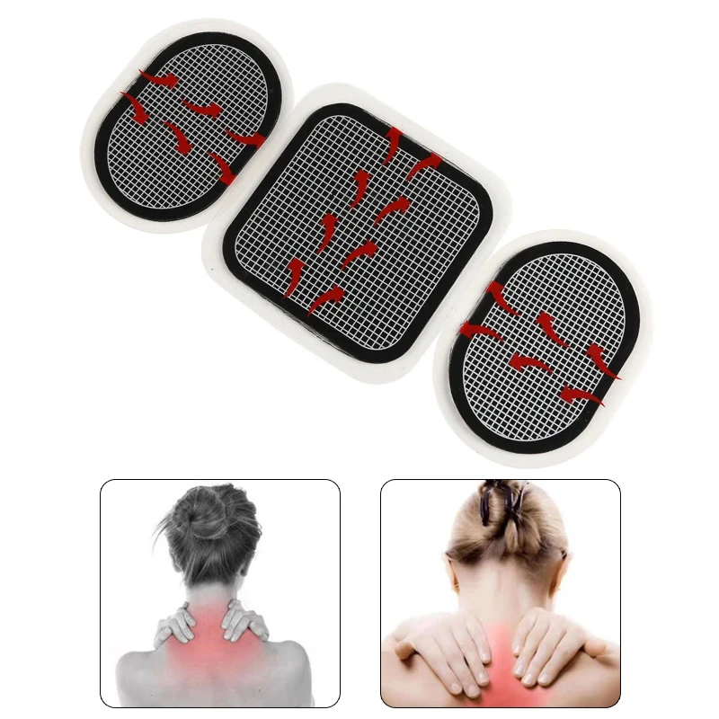 

3Pcs Abdominal Patches Gel Sheet Electrode Pads Electric Muscular Stimulation Patch Excellent Conductivity Replacement
