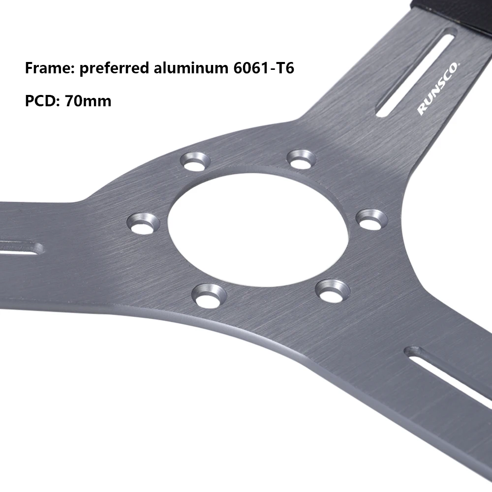 13Inch Sport Steering wheel Drift Simulation Racing Game Steering Wheel Universal 70mm PCD