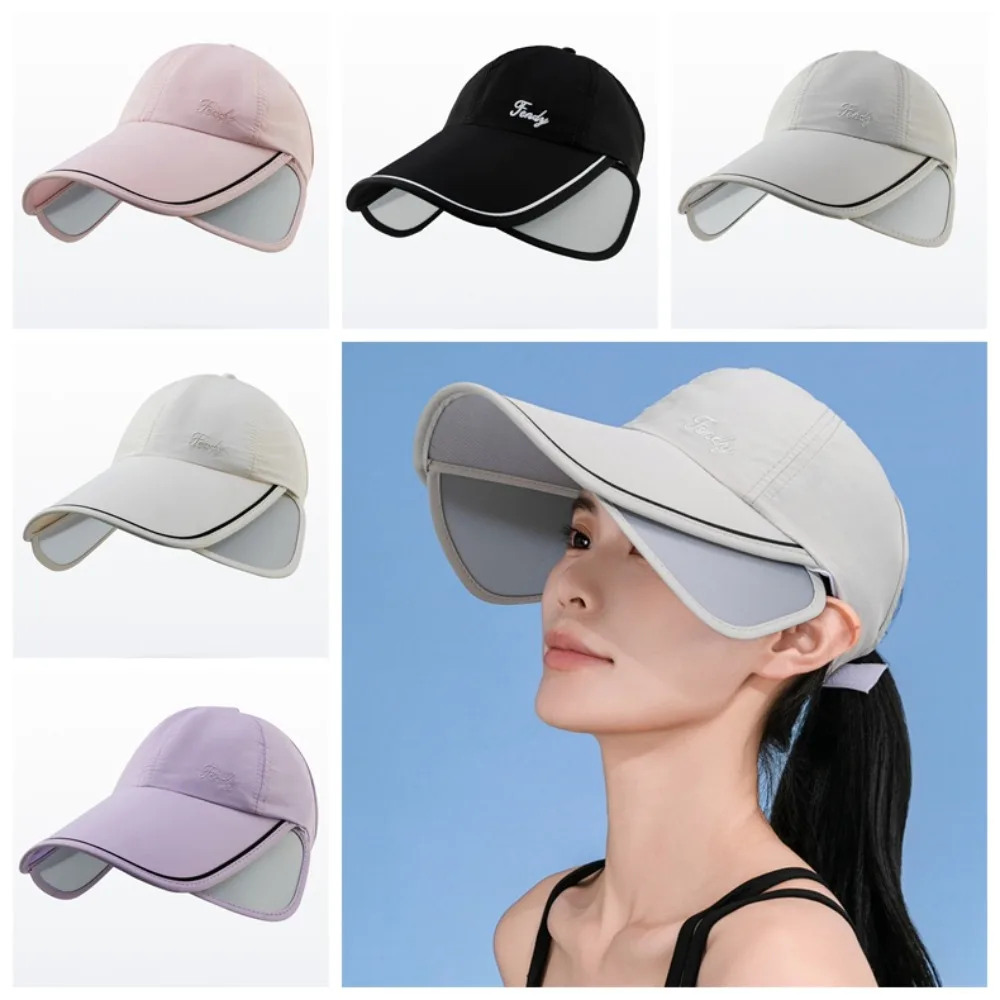 

Бейсбольная кепка с широкими полями для защиты от солнца, быстросохнущая, с защитой от УФ-излучения, складная, для бега