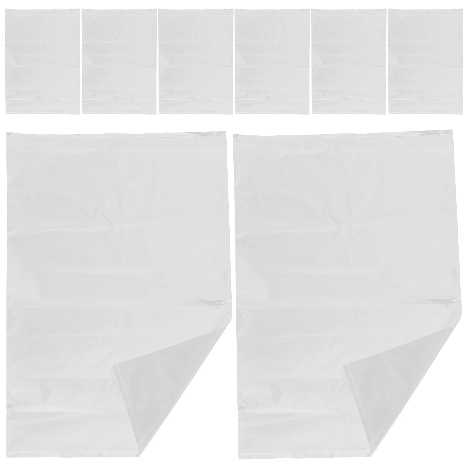 

10Pcs Transparent Garment Storage Bags Large Capacity Clear Plastic Bags for Clothing Closet Organizer Moving Packaging