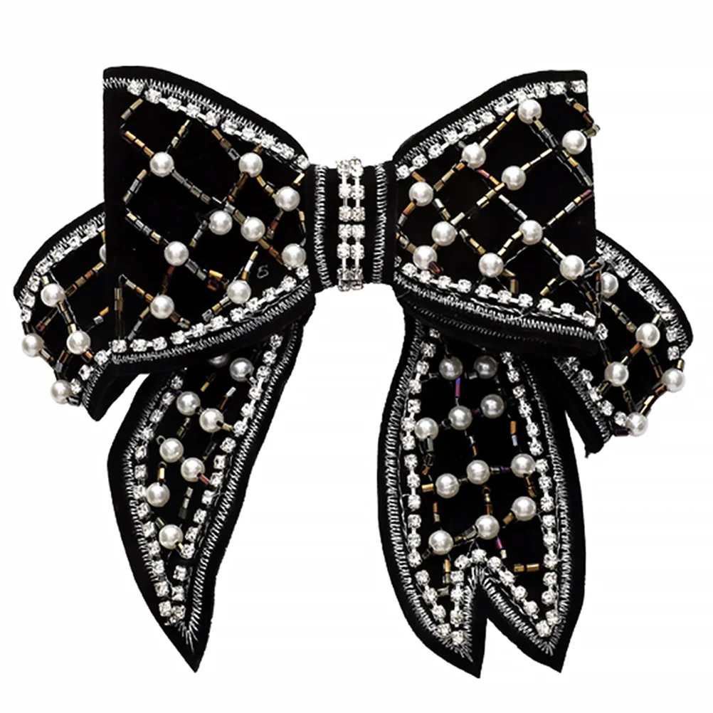 

Bow Clip Girl Hair Accessories Rhinestone Bobby Pins Decor Unique Style Chic Decorative Hairpin Bowknot Fashion Women's