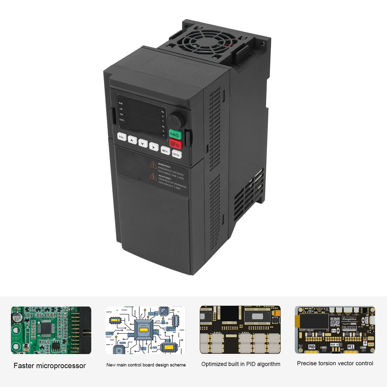 Convertitore VFD Convertitore a frequenza variabile Convertitore VFD trifase per alimentazione idrica a pressione costante 380V 4KW