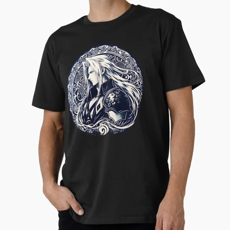 

Sephiroth Mandala Final Fantasy Gift T shirt for gamer 100% cotton O-Neck Short Sleeve Graphic Clothes All size tops S-6XL