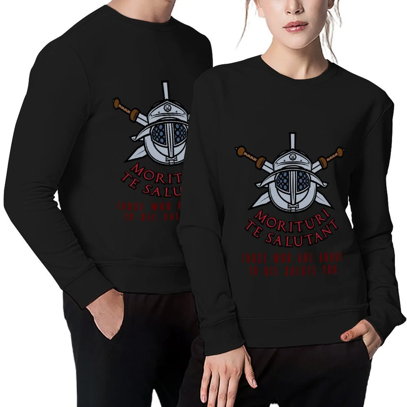 

Morituri Te Salutant Pullover korean clothes men clothing mens designer clothes autumn new products men's sweatshirt