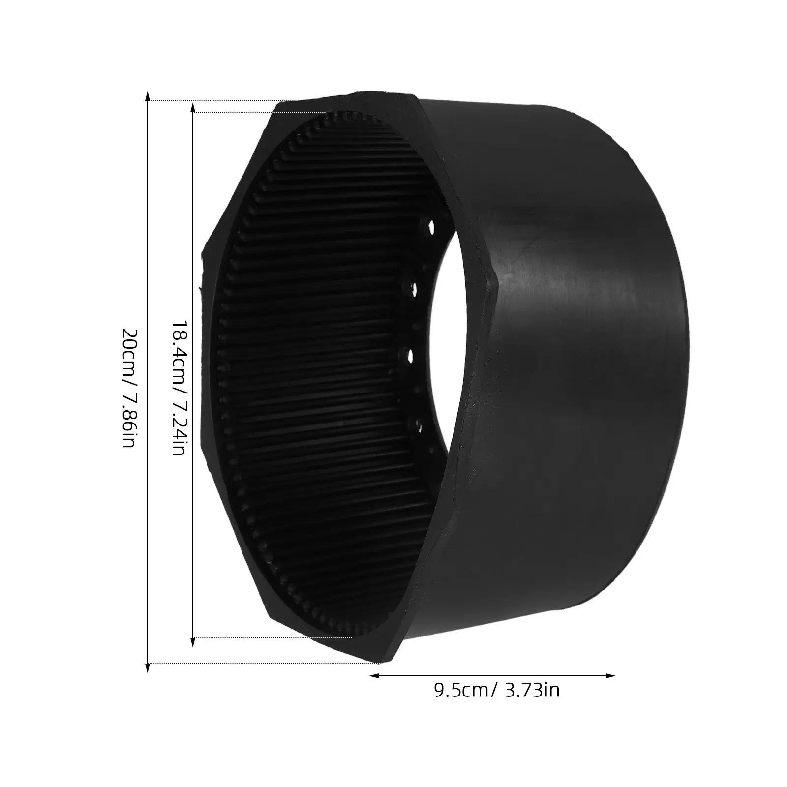 Scuba Tank Boot Heavy Duty Rubber Base Protective Anti-Slip Self-Draining for 7-12L Aluminum Diving Cylinders Dive Tank Stand