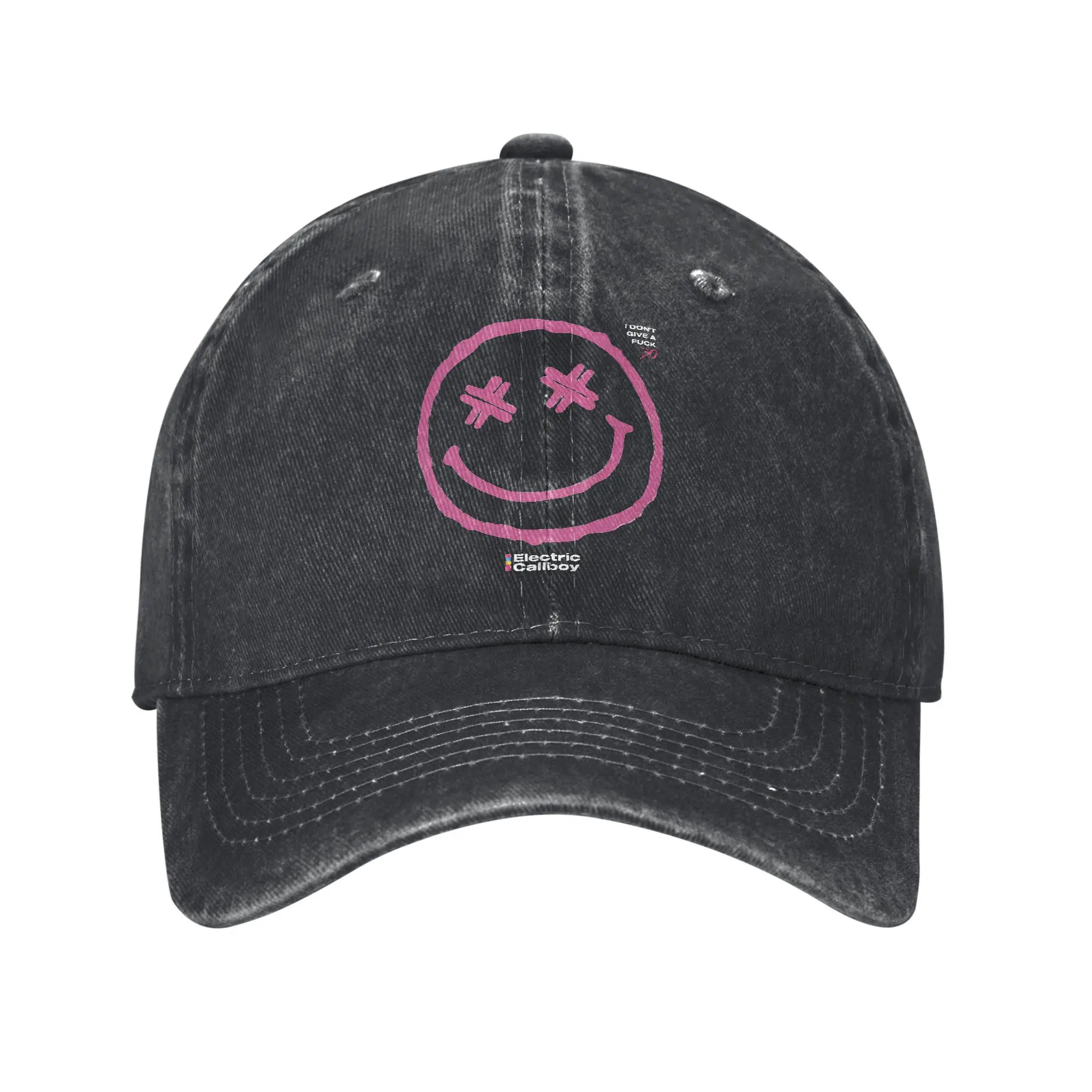 Electric Callboy Fuckboi Smile Baseball Caps Casual Distressed Denim Washed  Headwear Unisex Outdoor Summer Adjustable Caps Hat