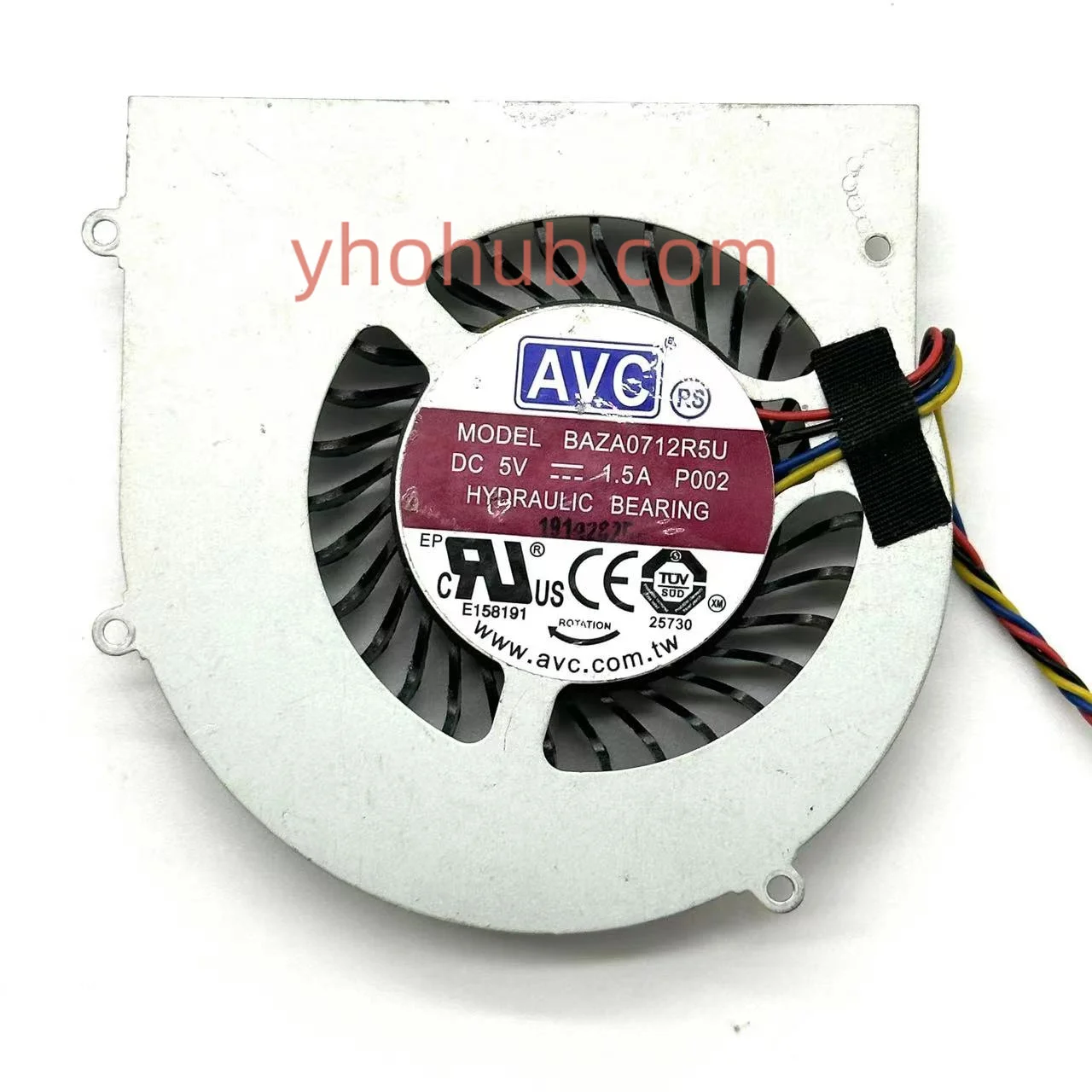 

AVC BAZA0712R5U P002 DC 5V 1.5A 4-wire Server Cooling Fan