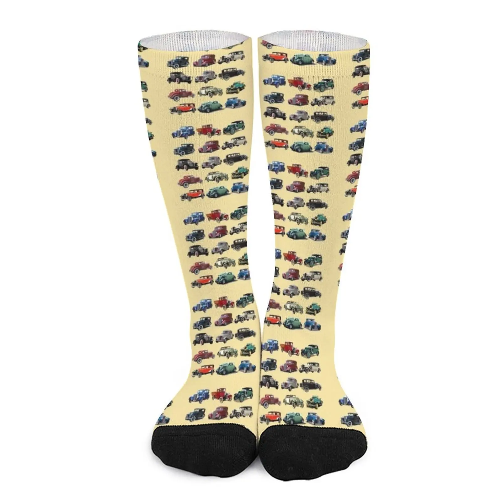 Antique Classic Vintage Retro Oldtimer Cars Socks luxury sock Stockings compression