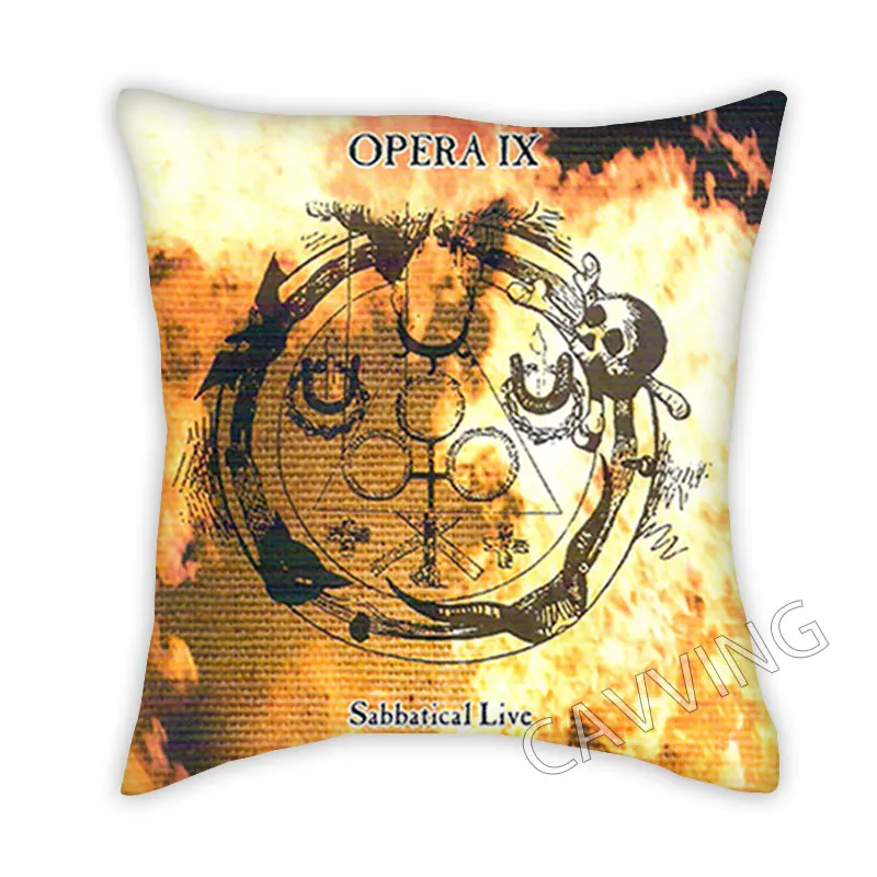 

Opera IX Band 3D Printed Polyester Decorative Pillowcases Throw Pillow Cover Square Zipper Cases Fans Gifts Home Decor