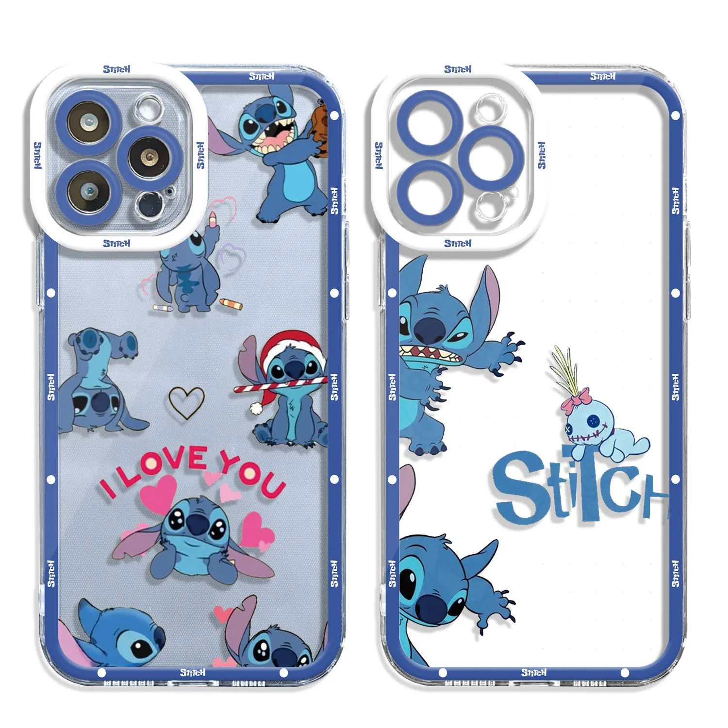 Angie Stitch Clear Case For Samsung Galaxy A54 A14 A53 A34 A52 A12 A13 5G A25 A33 A23 A51 A71 A21s A32 4G Fundas