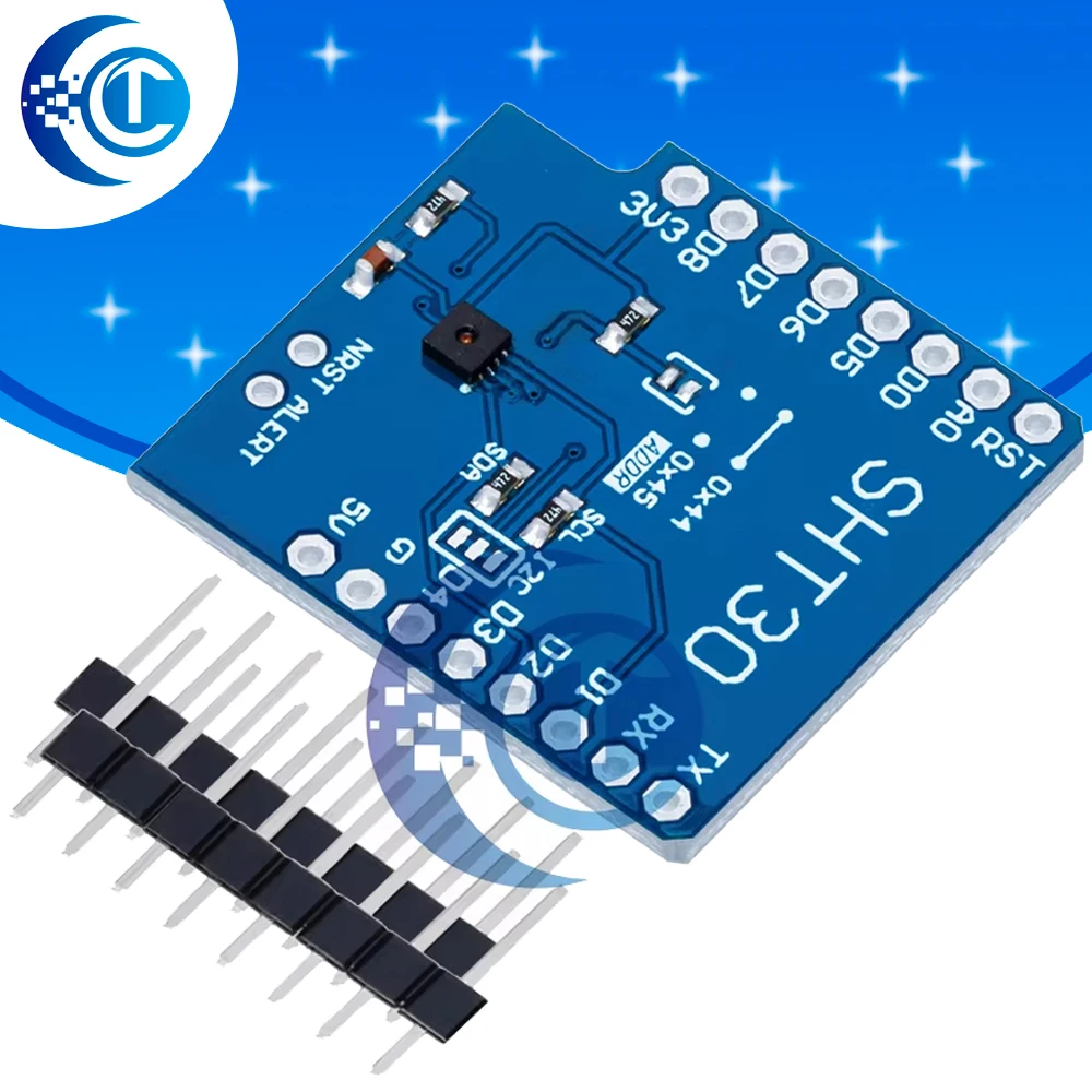 1PCS SHT30 Shield I2C Digital Temperature and Humidity Module For WeMos D1 Mini For Arduino Board Module