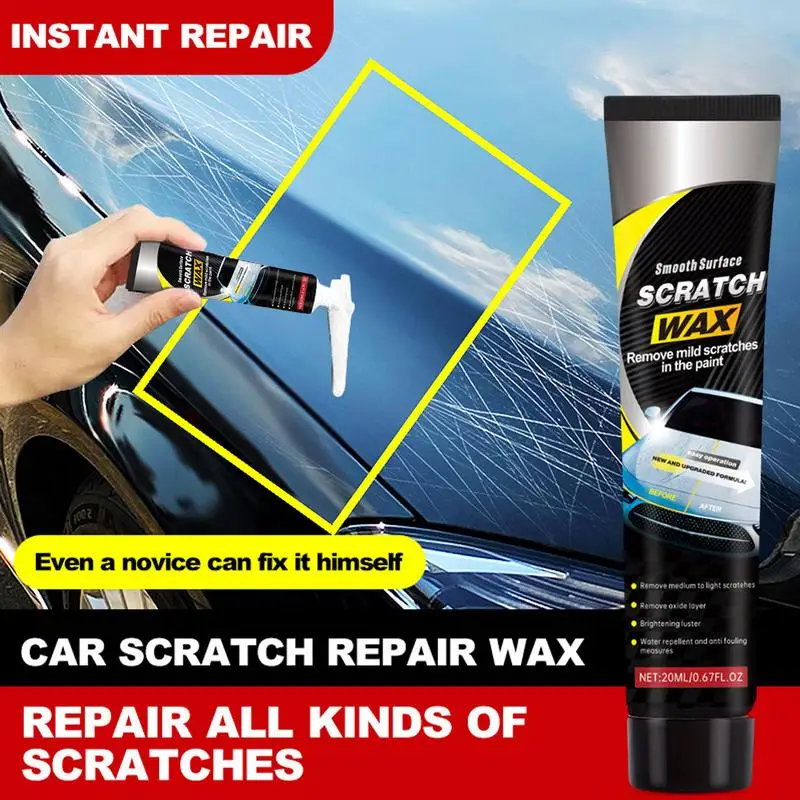 Scratch Repair Wax for Car 20ml Repair Paste Scratch Polishing Repair Wax Paint Stains Scratch Remover Cleaning Car Restorer for