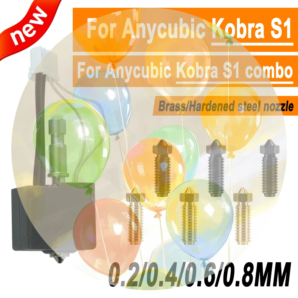 

New hotend For Anycubic Kobra S1 Hotend Upgrade Kobra S1 Combo Hotend Kit for Kobra S1 Nozzle Print Head S1C Accessories