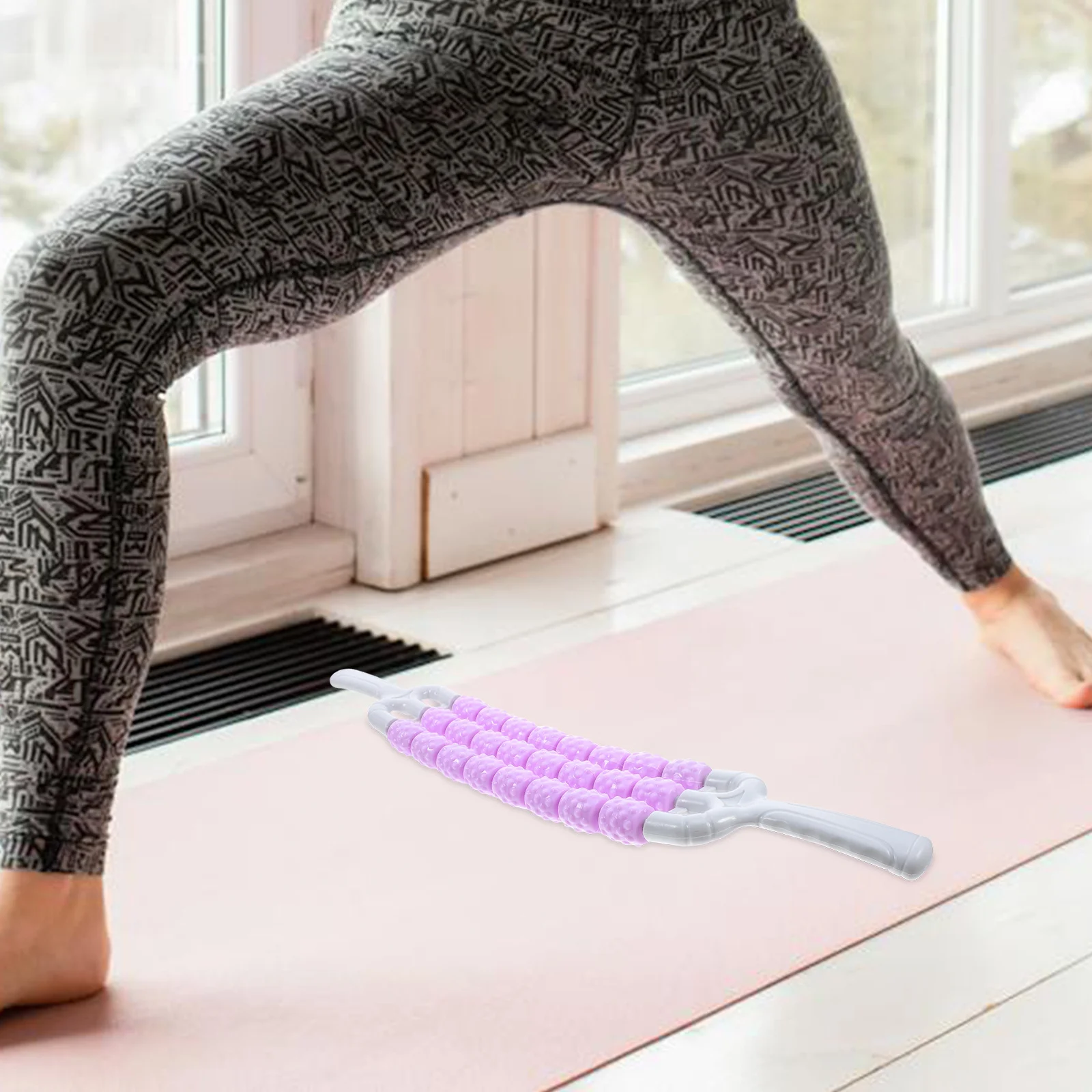 

Массажный ролик, мышечный ролик, глубокий дизайн мышечных зубов, трехрядные ролики, гибкие для массажа спины, шеи, ног, облегчения боли