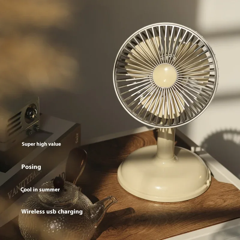 Outdoor Camping Portable Tent Fan, USB Desk Fan, Table, Strong Airflow, Quiet Operation, 2 Speed Wind, Standing Fans for Home