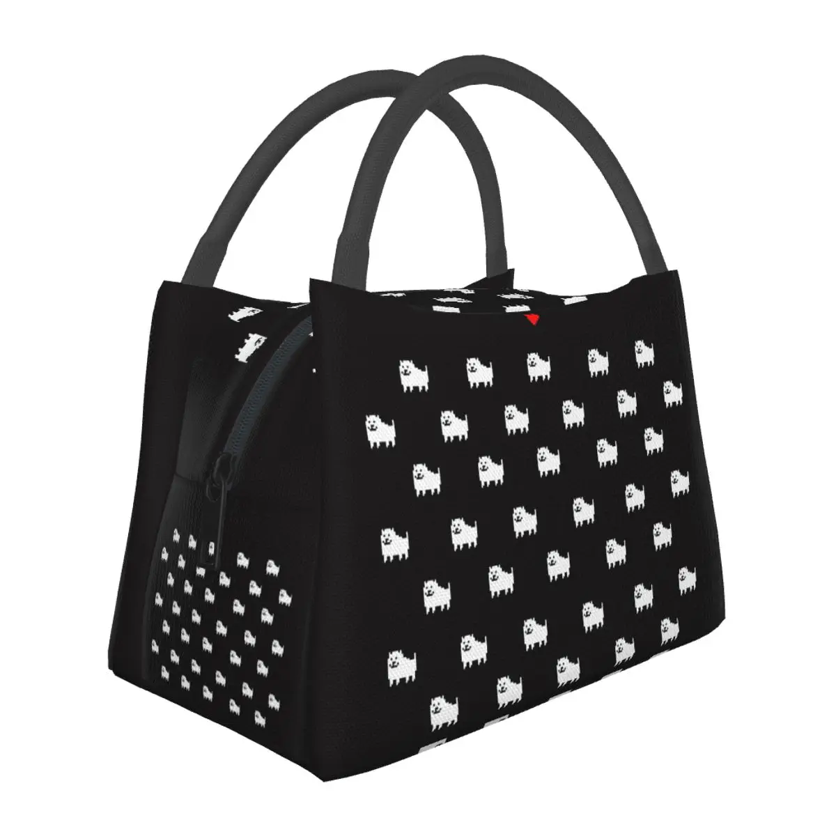 Undertale Dog Heart Insulated Lunch Bag for Women Picnic Storage Food Boxes Portable Container Cooler Thermal Lunch Box Tote