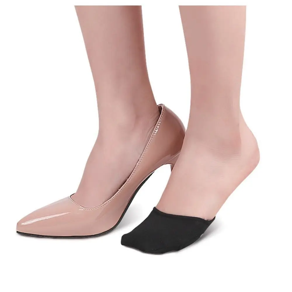 Silicon Half Feet Socks Soft Toe Socks Breathable Boat Socks High Heel Shoe Half Palm Foot Pad