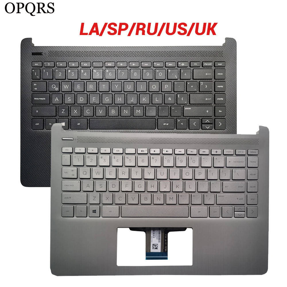 

NEW For HP Pavilion 14-DQ 14S-DR 14Z-FQ TPN-Q221 Keyboard with Palmrest Up Case US /UK/Latin/Spanish/Russian