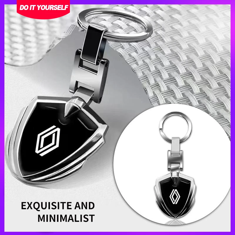 

1pcs 3D Alloy Car Key Rings For Renault RS Duster Captur Clio Logan Megane Koleos Scenic Nema Fluence Zoe Kadjar Talisman Arkana