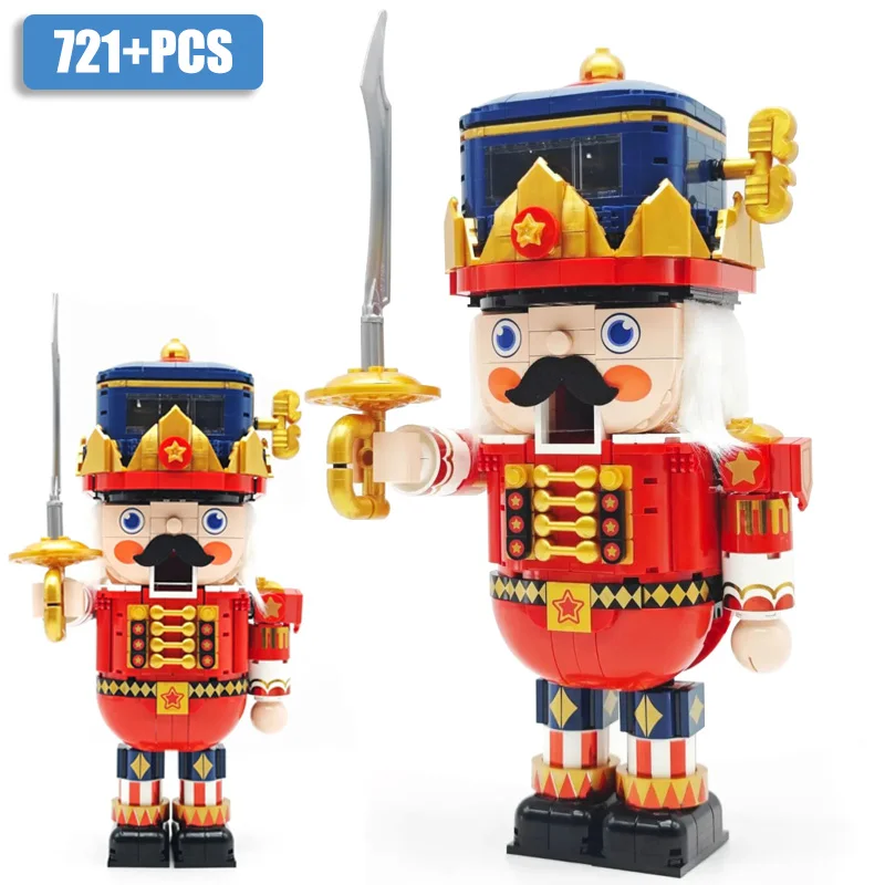 2023 New MOC City 721pcs The Christmas Nutcracker Model Building Blocks DIY Creative Soldiers Bricks Toys For Children Gifts