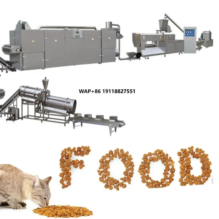 Cat Food Double Screw Extruder / Pet Food Making Machine/ Dog Food Process Line