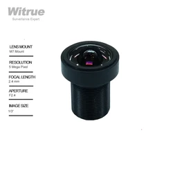 Witrue HD 5MP niewielkie zniekształcenia obiektywu kamery CCTV 2.4MM M7 zamontować 1/3 