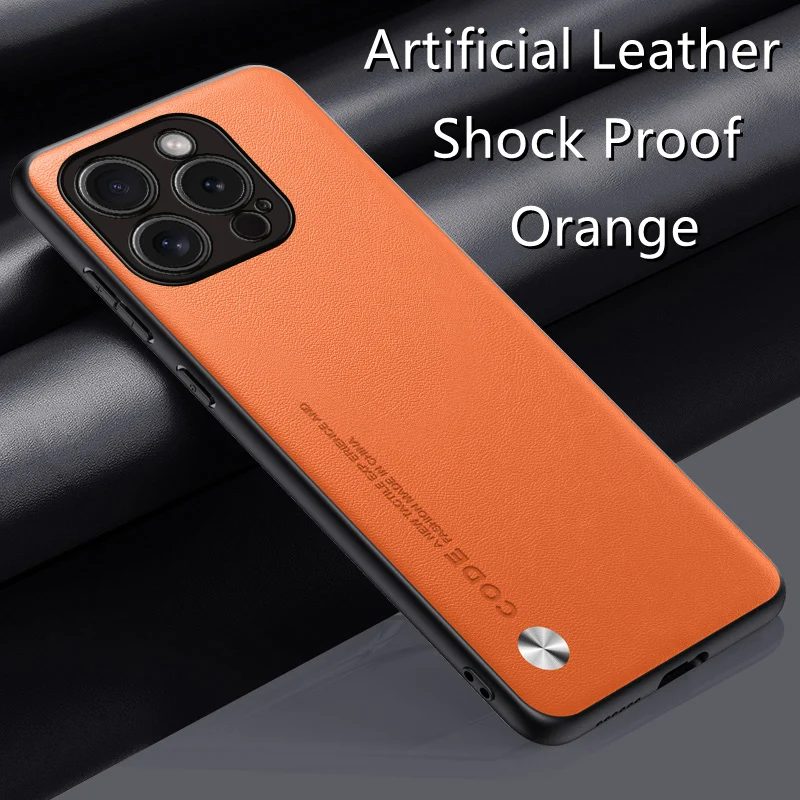 

Чехол для телефона iPhone16Pro iPhone16ProMax из искусственной кожи, деловой высококачественный чехол, противоударный чехол