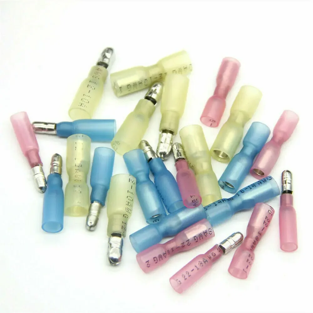 50 Stück Wärmeschrumpf-Kabelverbinder, Weiblich und Männlich, Elektrische Drahtverbinder, Crimpklemmen 10-22AWG, Wasserdicht – Detail 3