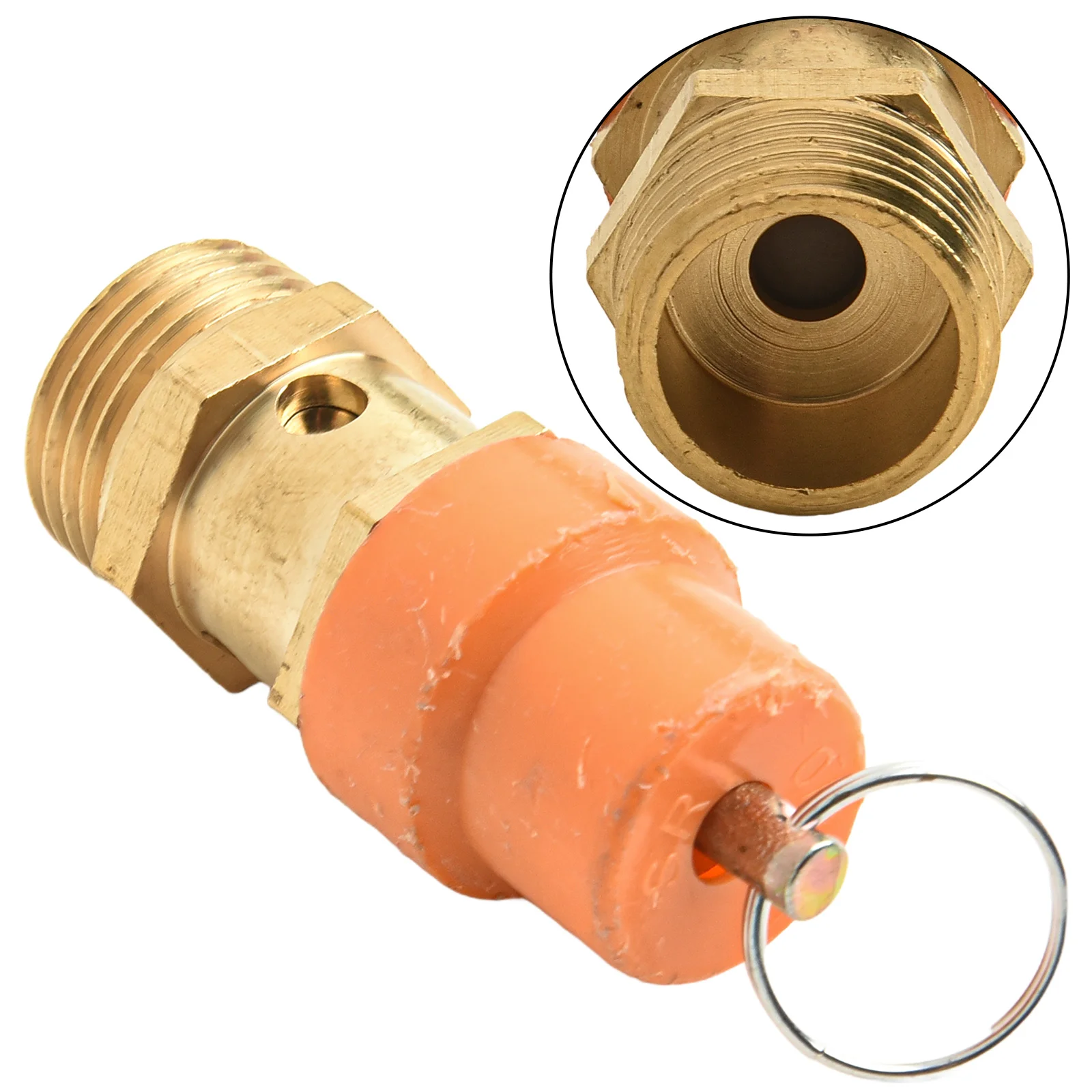 Safety Relief Valve Efficient Pressure Release Regulation with 1/4\'\' 3/8\'\' 1/2 Brass Air Compressor Safety Relief Valve