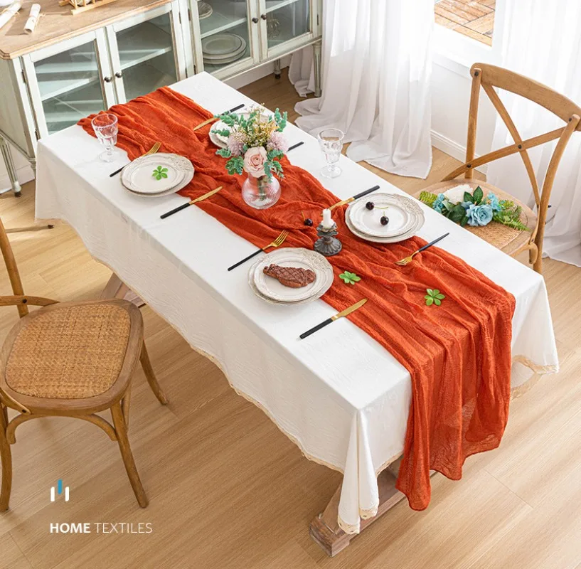 90X300CM Pleated Cloth Party Decoration Dining Table Runner Product Photography Background Cloth