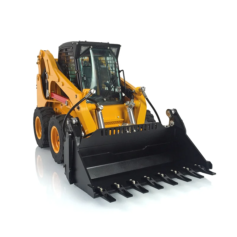 In Stock Outdoor Toys 1/14 LESU RC Hydraulic Loader Metal Aoue-LT5H Wheeled Skid-Steer Light Sound DIY Mover Model TH17188-SMT2