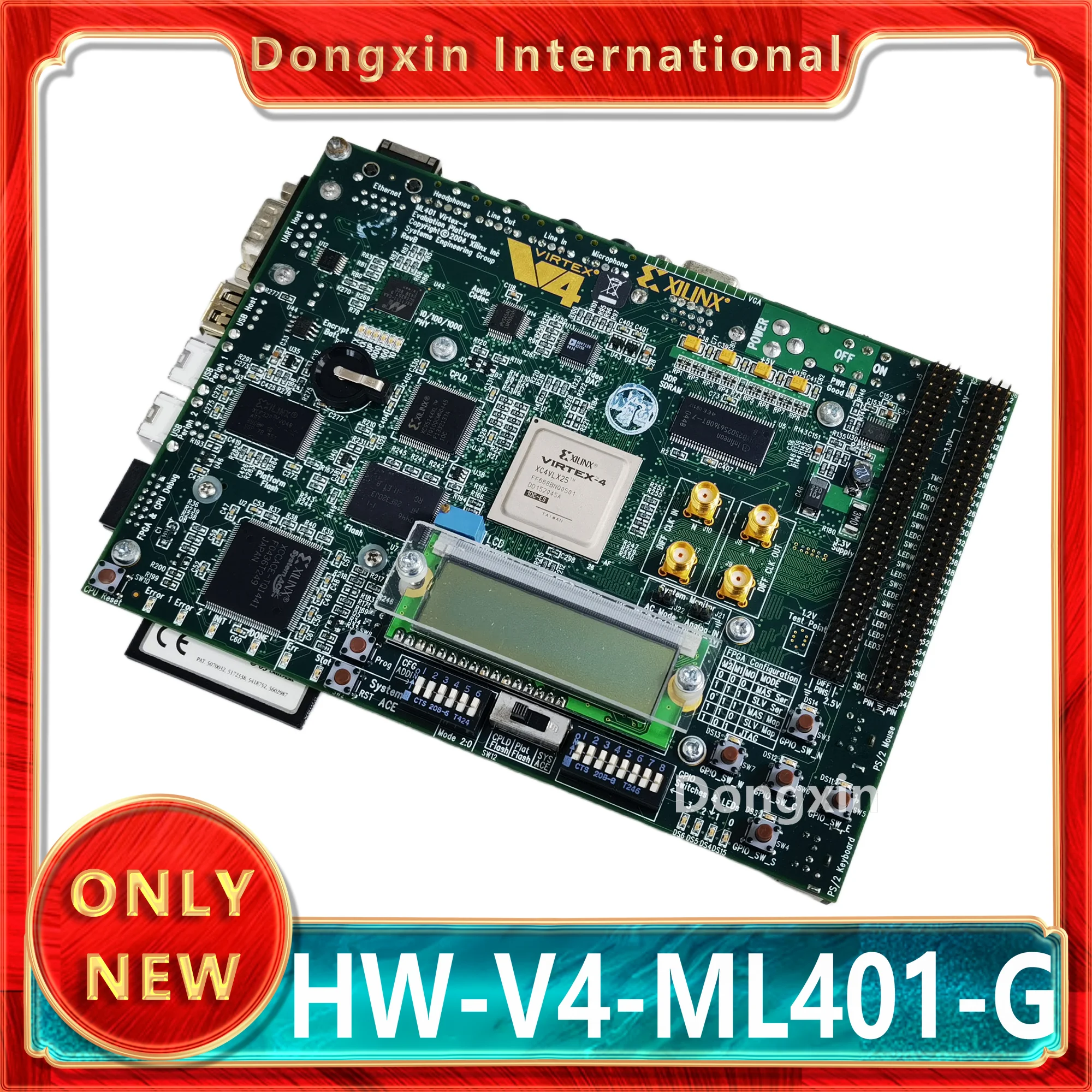 

HW-V4-ML401-G XILINX original FPGA development board Virtex-4 XC4VLX25 evaluation